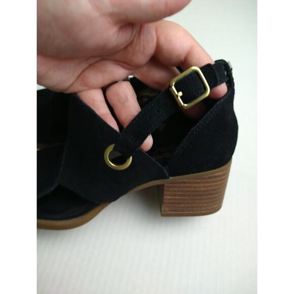 Ugg Black Kookaburra Ortholite Suede Block Cut Out Sandals. Size 7 - Picture 6 of 12